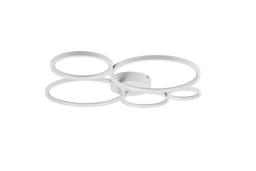 Plafoniera Rondo, TRIO, 59x53x5.5 cm, 49W, 1x SMD, metal, alb mat