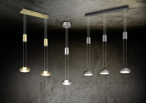 Lustra Franklin, TRIO, 85x14x150 cm, 9W, 3x SMD, aluminiu, antracit