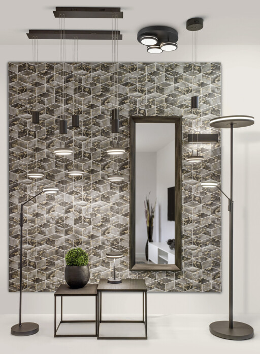 Lampadar Franklin, TRIO, 23x41x133 cm, 6.5W, 1x SMD, metal, antracit