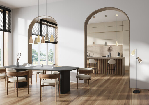 Lustra Agudo, TRIO, 12x150 cm, 10W, 1x E27, metal, taupe