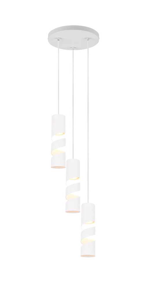 Lustra Stream, TRIO, 30x150 cm, 10W, 3x GU10, metal, alb mat