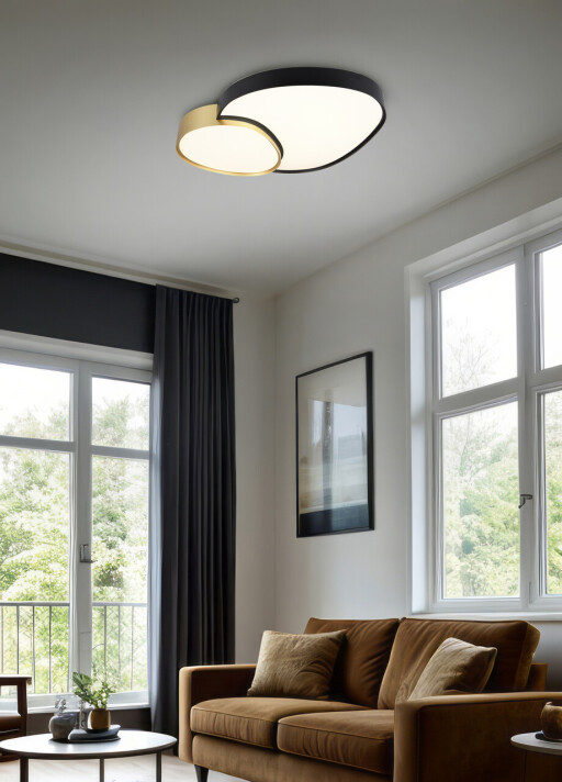 Plafoniera Rise, TRIO, 70x66x8.5 cm, 45W, 1x SMD, metal, multicolor