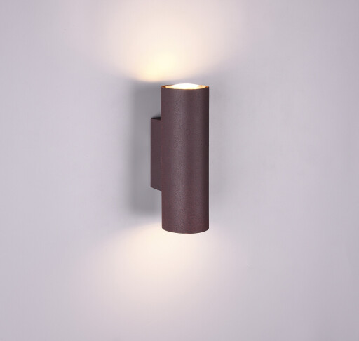 Aplica de perete Marley, TRIO, 6x8x18 cm, 35W, 2x GU10, metal, maro