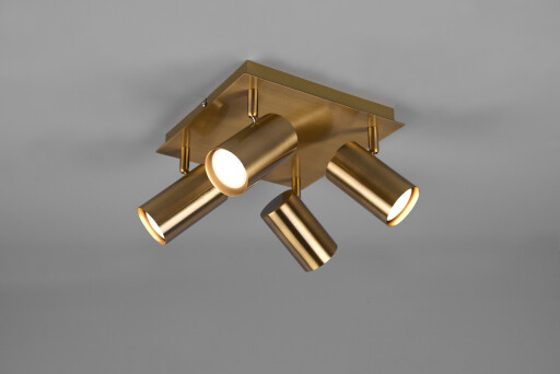 Plafoniera Marley, TRIO, 24x24x15 cm, 35W, 4x GU10, metal, bronz antic