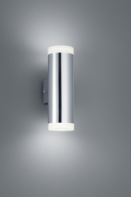 Aplica de perete Ray, TRIO, 5.2x8x16.6 cm, 4W, 2x SMD, plastic, argintiu