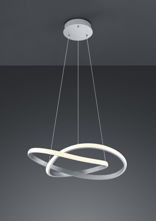 Lustra Course, RL, 60x150 cm, 27.5W, 1x SMD, metal, argintiu mat