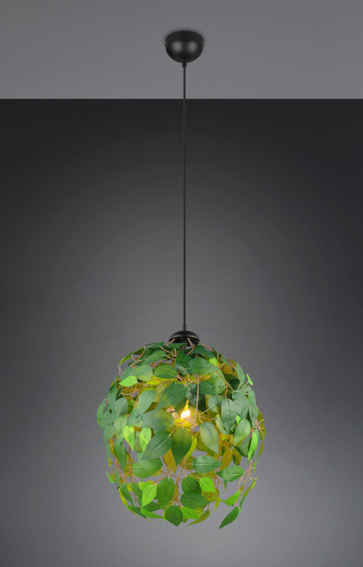 Lustra Leavy, RL, 38x150 cm, 28W, 1x E27, metal, verde