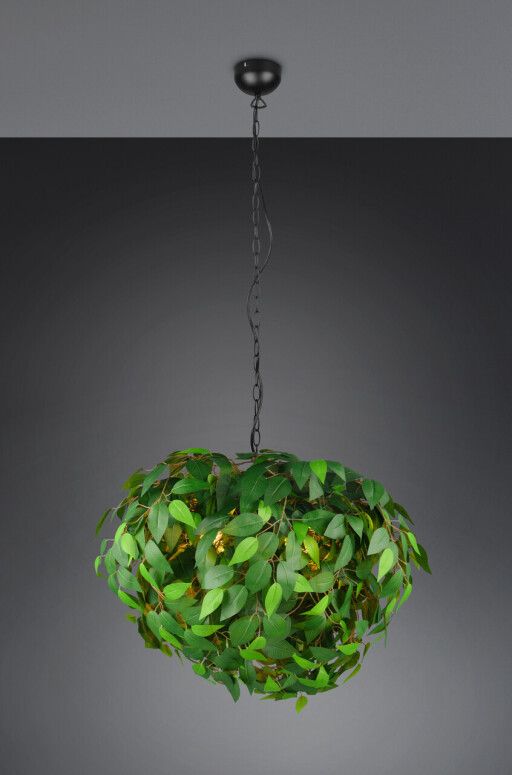 Lustra Leavy, RL, 70x150 cm, 28W, 4x E14, metal, verde