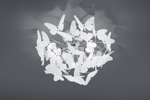 Plafoniera Butterfly, RL, 45x28.5 cm, 28W, 3x G9, metal, multicolor