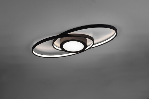 Plafoniera Galaxy, RL, 57x23x4 cm, 28W, 1x SMD, metal, negru