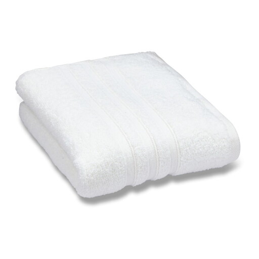 Prosop alb din bumbac din frotir 50x85 cm Zero Twist – Catherine Lansfield