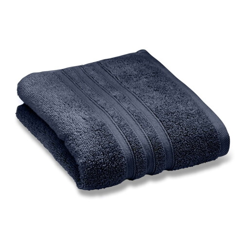 Prosop albastru închis din bumbac din frotir 90x140 cm Zero Twist – Catherine Lansfield