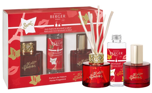Set Maison Berger Duo Lolita Lempicka Sweet Rouge Mini bouquet 90ml + spray parfumat 50ml
