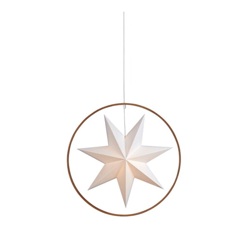 Decorațiune luminoasă albă/maro ø 50 cm Speranza – Markslöjd