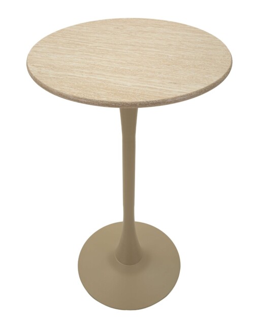 Masa de bar Alaska, Mauro Ferretti, 60x106 cm, MDF/fier, crem