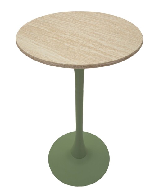 Masa de bar Alaska, Mauro Ferretti, 60x106 cm, MDF/fier, verde