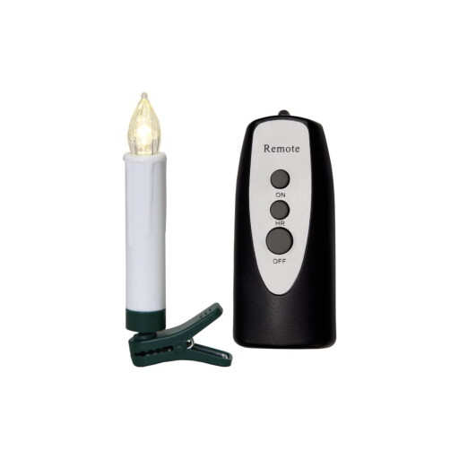 Set de 10 lumânări LED cu telecomandă Star Trading Shaft, înălțime 13,5 cm
