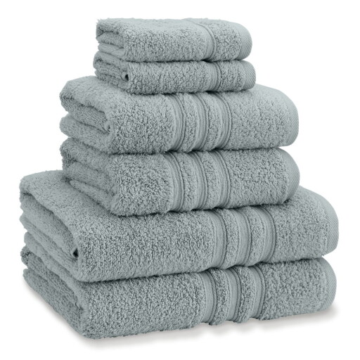 Prosoape de baie verde prăfuit 6 buc. din bumbac din frotir Zero Twist – Catherine Lansfield