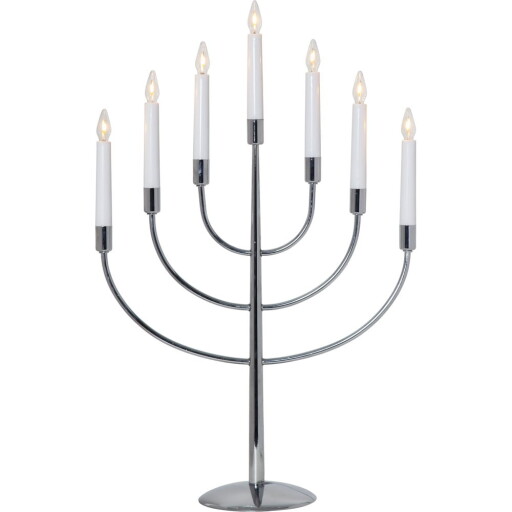 Decorațiune luminoasă de Crăciun argintie cu alimentare la priză Titus – Star Trading