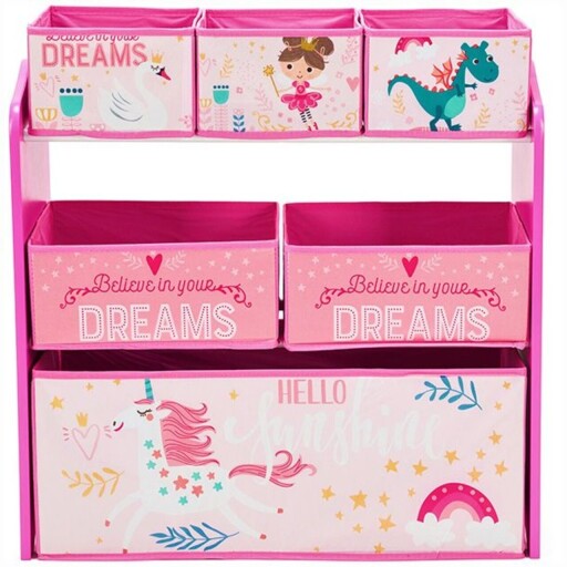 Dulap pentru depozitarea jucariilor Believe in your dreams, U-Grow, roz