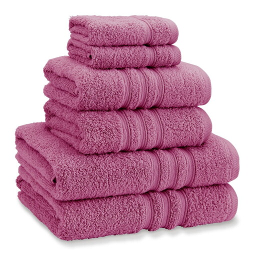 Prosoape de baie roz-închis 6 buc. din bumbac din frotir Zero Twist – Catherine Lansfield