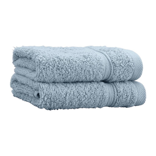 Prosoape albastre 2 buc. din bumbac din frotir 30x30 cm Zero Twist – Catherine Lansfield