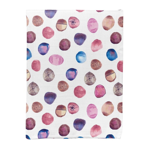 Pătură pentru copii albă din muselină 75x100 cm Shells – Mijolnir