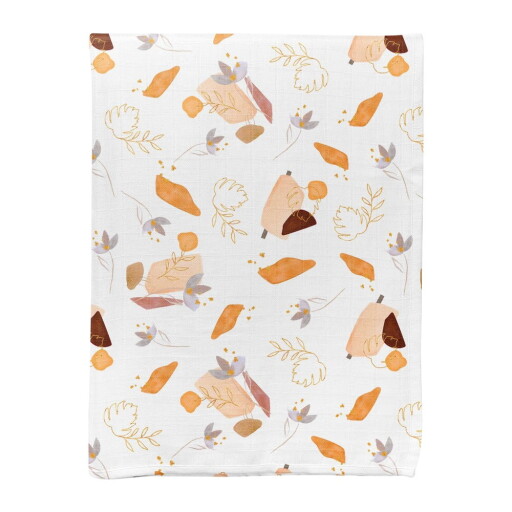 Pătură pentru copii albă din muselină 75x100 cm Boho – Mijolnir