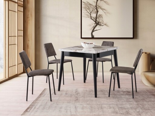 Masa extensibila, Nmobb, Totem, PAL, Alb / Marmura