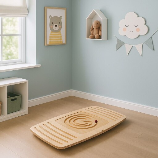 Placa de echilibru pentru copii, Hanah Home, BLTYZ-AKTV010, Stejar