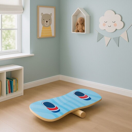 Placa de echilibru pentru copii, Hanah Home, BLTYZ-AKTV012, Stejar
