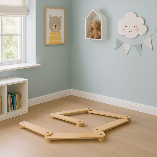 Placa de echilibru pentru copii, Hanah Home, BLTYZ-AKTV016, Stejar