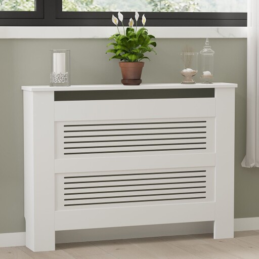 Dulap radiator, Puqa Design, Termora, 112x82x30 cm, PAL, Alb