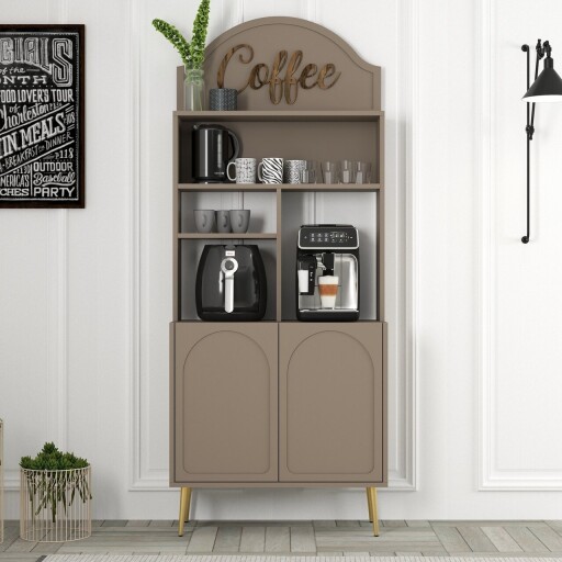 Dulap de bar pentru cafea, Hommy Craft, Lyon 80, PAL, Atlas / Aur