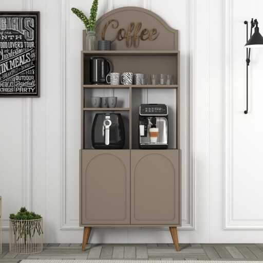 Dulap de bar pentru cafea, Hommy Craft, Lyon 80, PAL, Atlas / Nuc