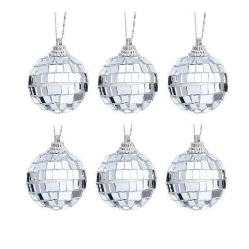 Globuri de Crăciun 6 buc. din plastic ø 4 cm Mirror Ball Mini – Sass & Belle
