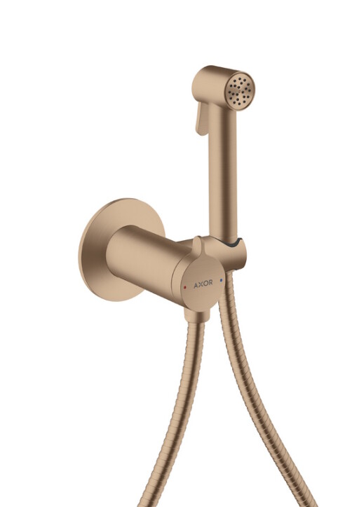 Set dus igiena intima Axor Bidette 1 jet Red Gold periat