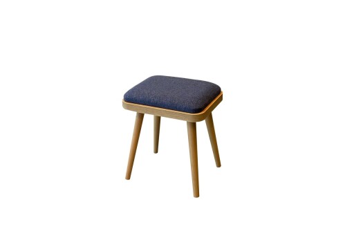 Set scaune (2 piese), Vella, Vina Mini 1048, PAL, Stejar / Albastru închis