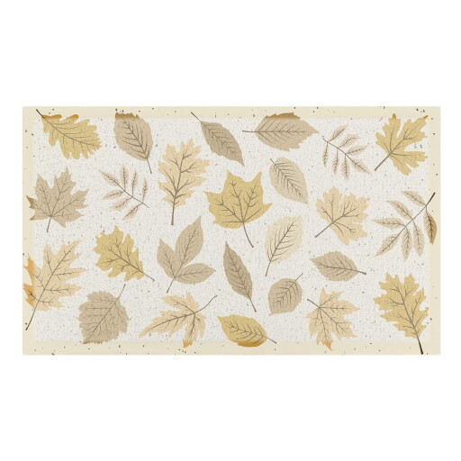 Covoraș de intrare 40x70 cm Autumn Neutral Leaves – Artsy Doormats