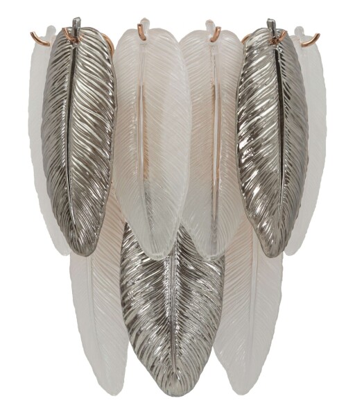 Aplica de perete Leafy, Mauro Ferretti, 3 x E14, 20W, 24x25x29 cm, sticla/fier, multicolor