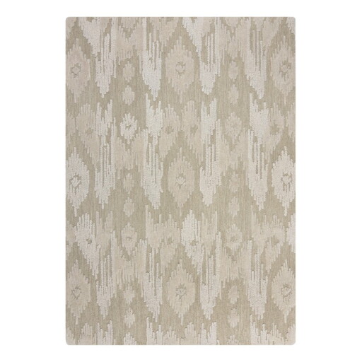 Covor bej țesut manual din lână 160x230 cm Dion Ikat – Flair Rugs