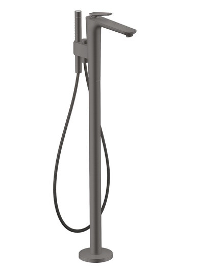 Baterie cada cu montaj pe pardoseala Axor Citterio C  necesita corp ingropat  crom negru periat