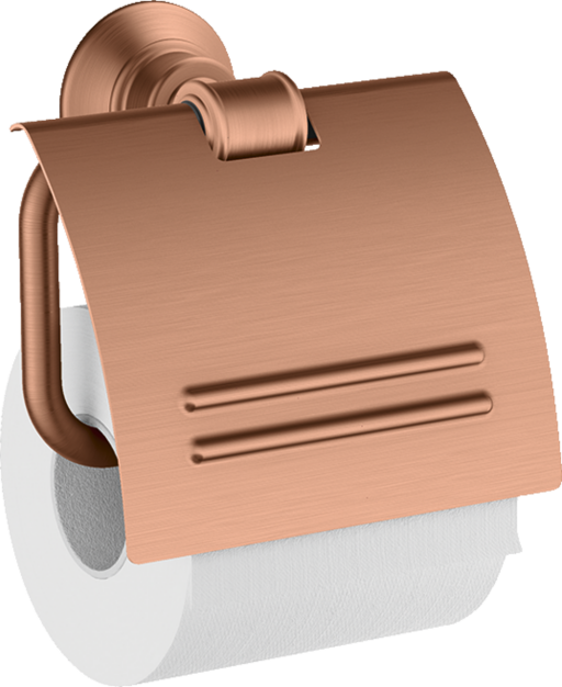 Suport hartie igienica cu aparatoare Axor Montreux Red Gold periat