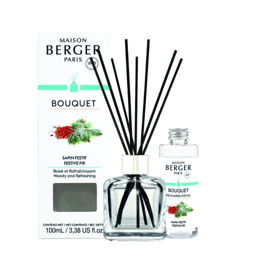 Difuzor parfum camera Maison Berger Ice Cube cu parfum Festive Fir 100ml