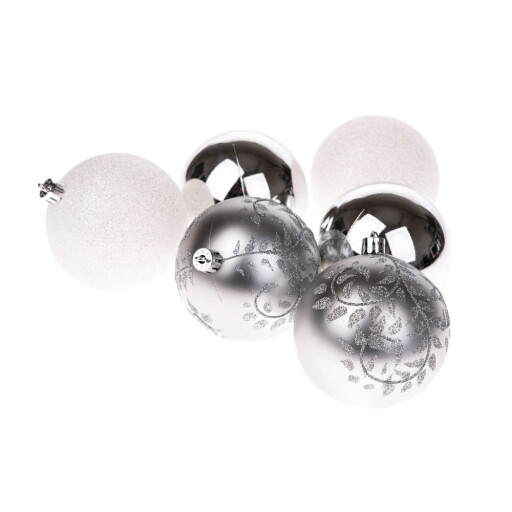 Globuri de Crăciun 6 buc. din plastic ø 8 cm – Dakls