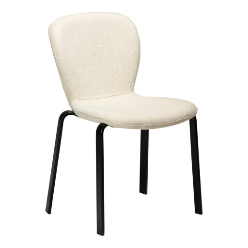 Scaun de dining crem tapițat Heap – DAN-FORM Denmark