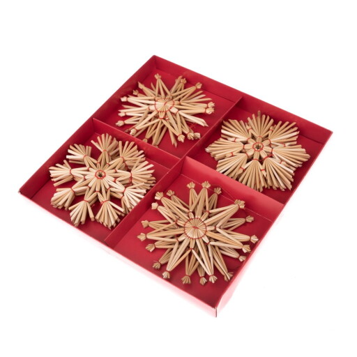 Ornamente de Crăciun 12 buc. din paie – Dakls