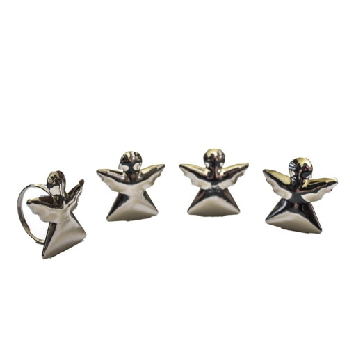 Set de inele pentru șervețele 4 buc. din metal Angel – Dakls