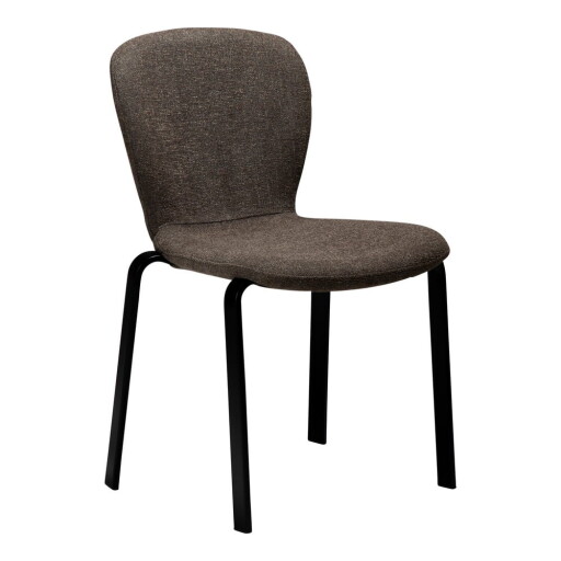 Scaun de dining maro tapițat Heap – DAN-FORM Denmark