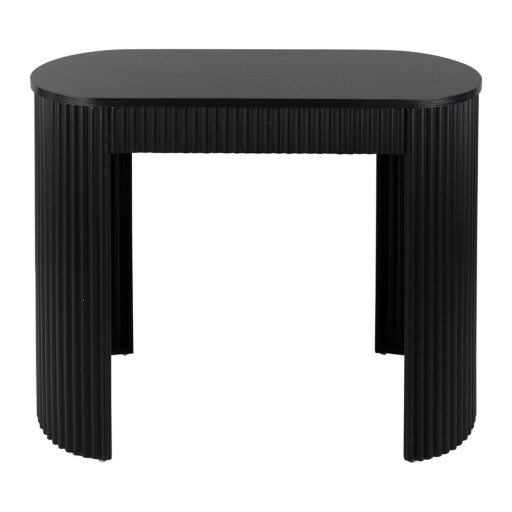 Masă consolă neagră din metal 40x100 cm Estriado – Leitmotiv